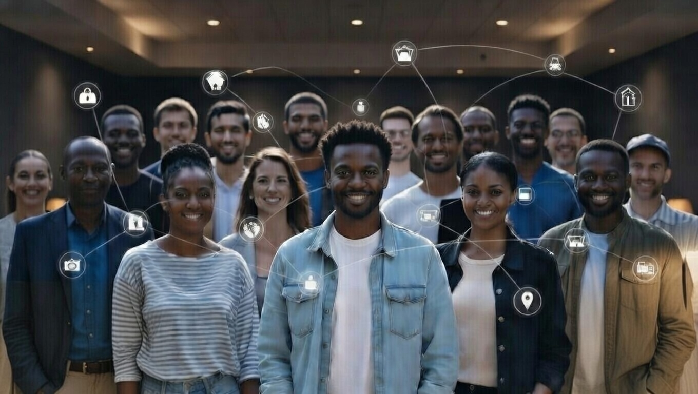 DiasporaBase volunteering impact illustration